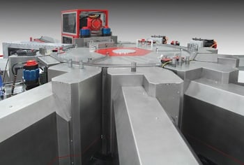 Мощный и производительный агрегатный станок с поворотным столом  