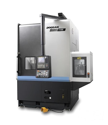 Высокоточный вертикальный токарный центр Doosan с ATC  