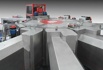 Мощный и производительный агрегатный станок с поворотным столом  