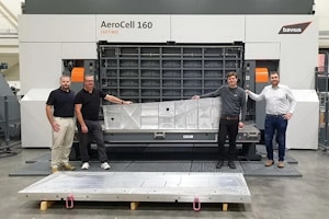 Высокопроизводительное фрезерование крупномасштабных алюминиевых компонентов для аэрокосмической отрасли  