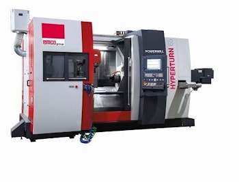 Многозадачный обрабатывающий центр Hyperturn 65 Powermill для одновременной обработки на 5 осях  