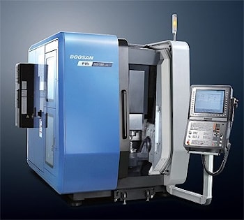 Doosan представляет новый пятиосный обрабатывающий центр FM200/5AX Linear  